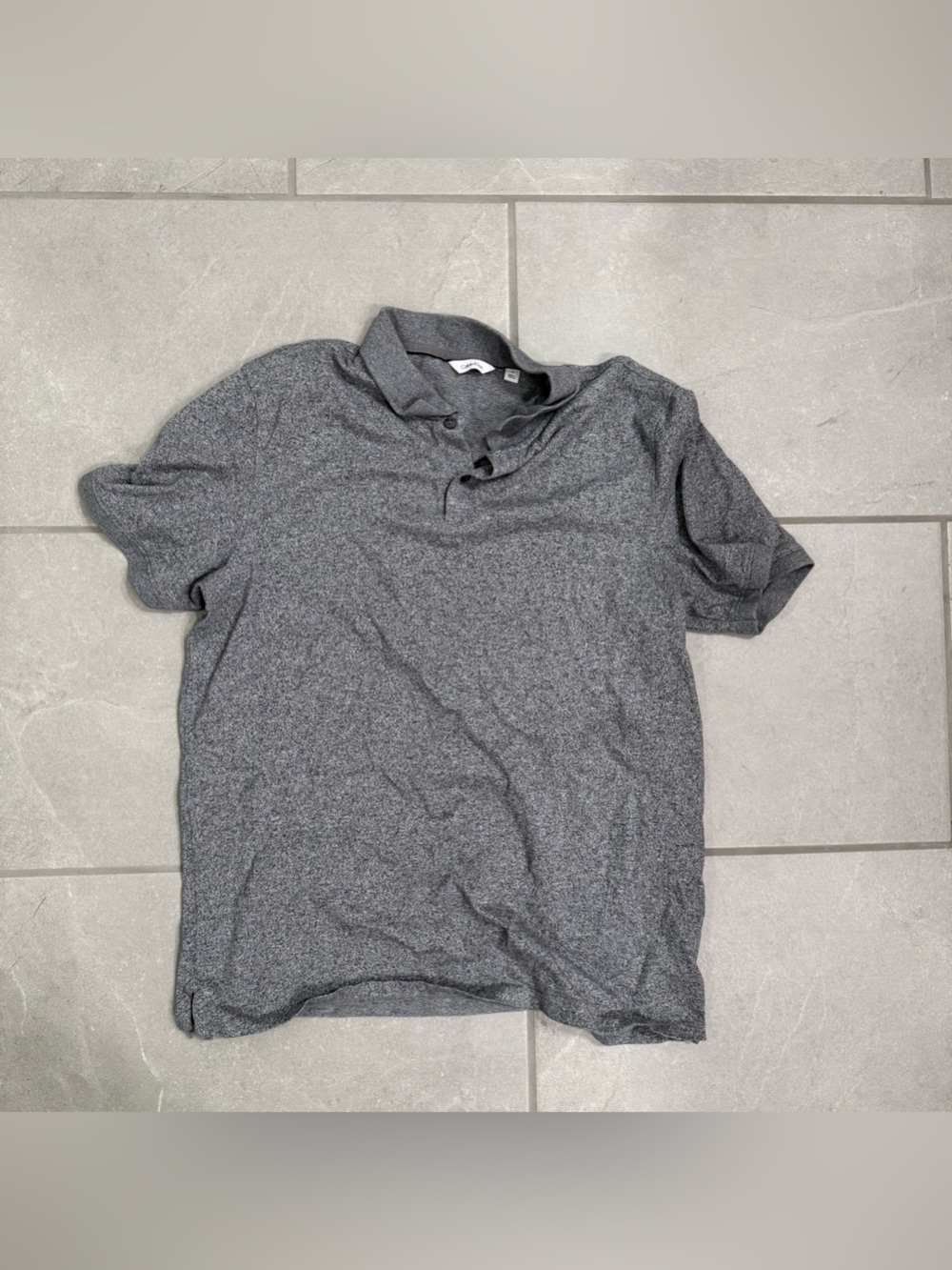 Calvin‎ Klein Gray Men's Polo Shirt